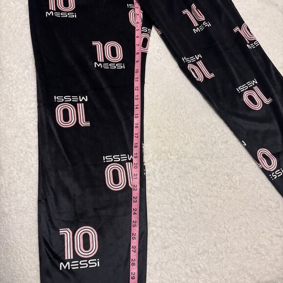 Messi Collection Black Sleep Lounge Pants Adult Men's Size Large - Picture 8 of 9